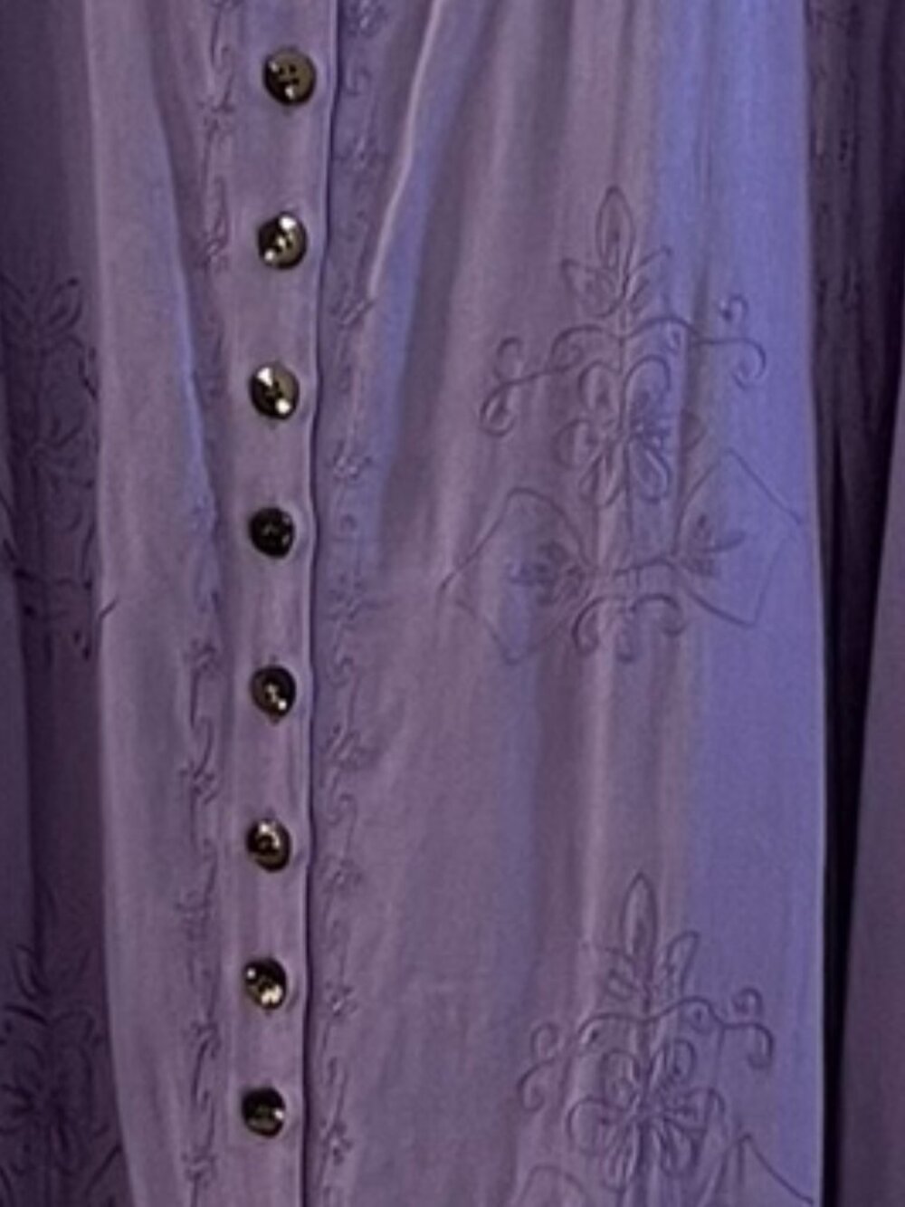 Holy Clothing Woman's Plus-Size Purple Boho Bohemian Hippie Maxi Dress Sz 5x - Picture 7 of 8